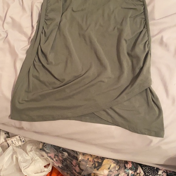 Olive Green Bodycon Dress - Picture 6 of 9